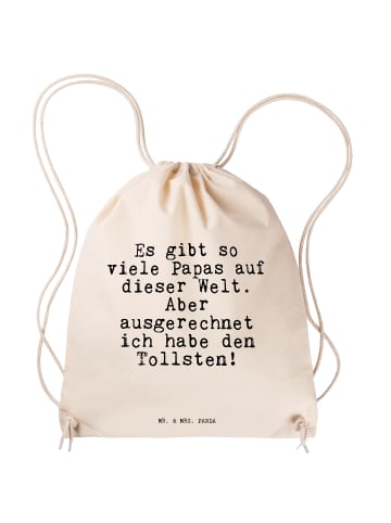 Mr. & Mrs. Panda Sportrucksack Es gibt so viele... mit Spruch in Creme