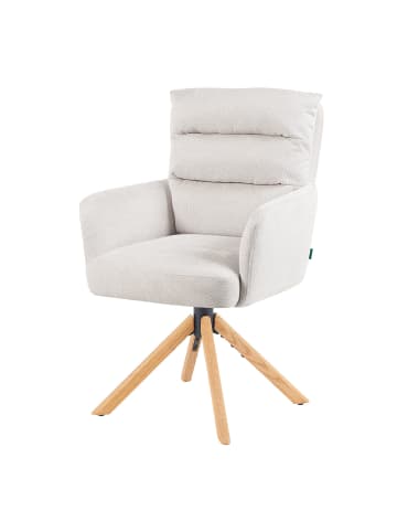 DUBI Möbel 2er-Set: Drehstuhl Mika-Jule in Creme - (B)59 x (H)94 x  (T)66 cm