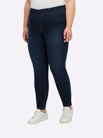 sheego Schlupfjeans in blue-used