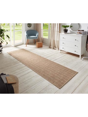 BT Carpet Flachgewebe Läufer Nature in Beige Terra