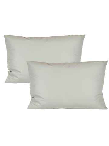 JACK 2er Set Outdoor Kissenhülle 40x60cm Uni in Hellgrau