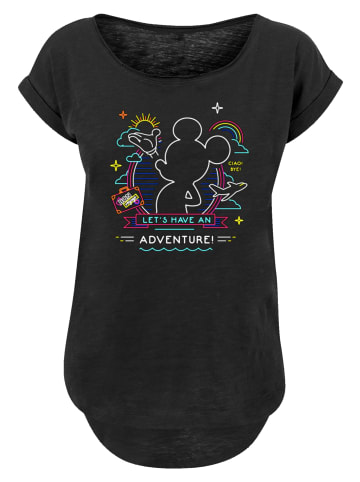 F4NT4STIC Long Cut T-Shirt Disney Micky Maus Neon Adventure in schwarz