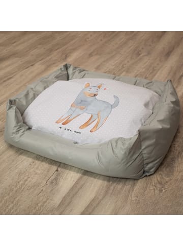 Mr. & Mrs. Panda Hundecouch Prager Rattler Lebensretter ohne Spruch in Grau Pastell