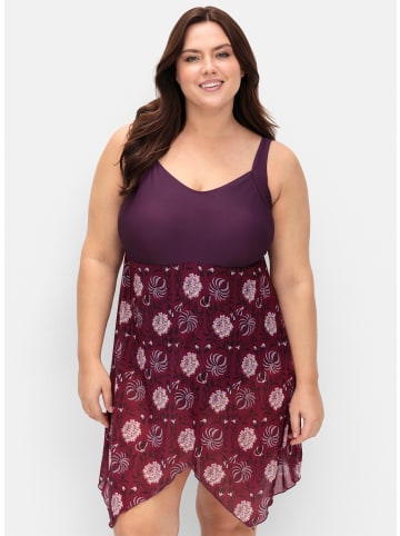 sheego by Joe Browns Badekleid in beere-gemustert