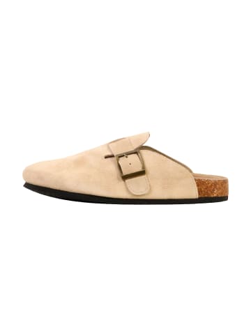 Divine Factory Alénoa-Lederpantoletten Beige