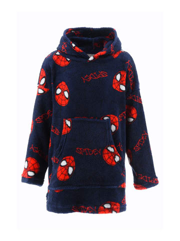 Spiderman Bade-Poncho Bademantel in Dunkel-Blau
