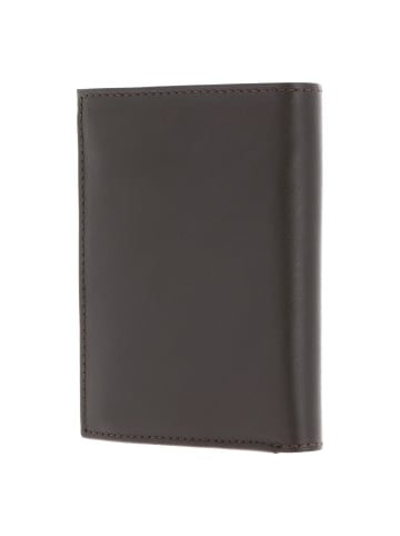 oxmox Leather Geldbörse RFID Schutz Leder 13 cm in braun-turtle 2.0