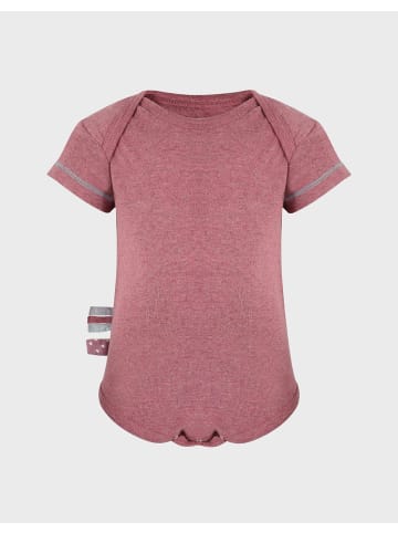OrganicEra Baby Kurzarm-Body in Bordeaux Melange