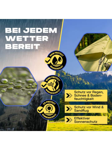 Where Tomorrow Pop Up Kuppel-Wurfzelt für 3 Personen 245x195x120cm grün grün