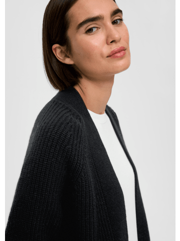 s.Oliver BLACK LABEL Strickjacke langarm in Schwarz