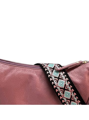 Florence Florence Umhängetasche, Citytasche Leder rosa ca. 33cm