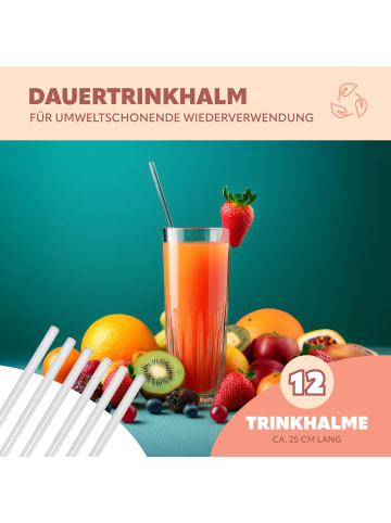 bremermann 12er Glas-Trinkhalme in gerader Form