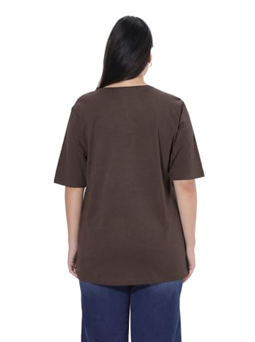 Ulla Popken Shirt in mahagoni