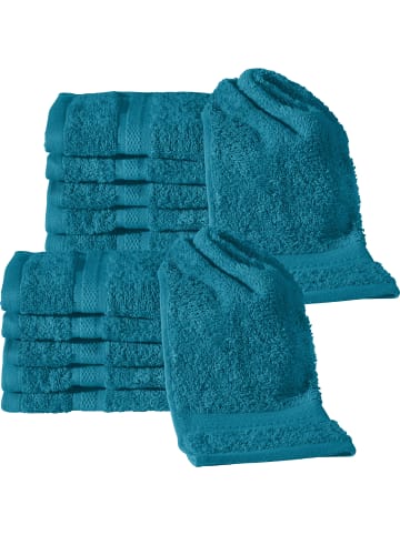 REDBEST Frottier Gästetuch 12er-Pack Chicago in petrol