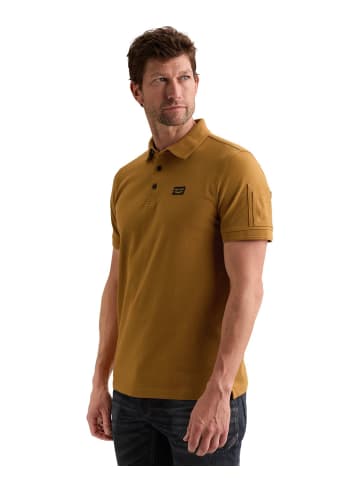 PME Legend Poloshirt SHORT SLEEVE POLO AMERICAN CLASSIC in Braun