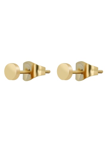 Adeliás Unisex Ohrringe – Ohrstecker aus Edelstahl in gold