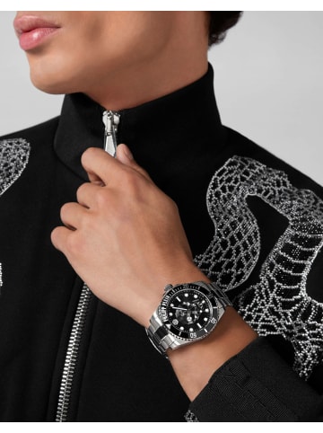 Philipp Plein Analoguhr für Herren in silber