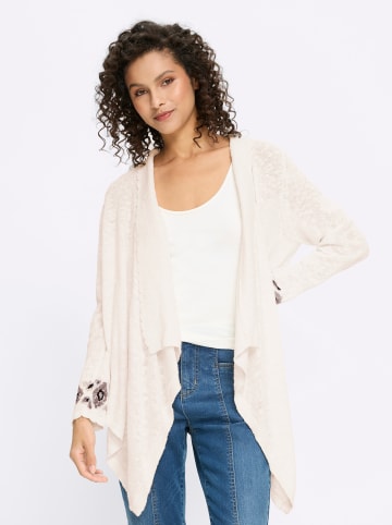 Heine Cardigan in ecru-beige-bedruckt