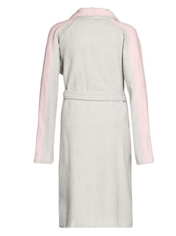 Bugatti Bademantel mit Schalkragen in light grey