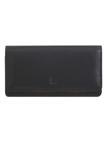 DuDu Geldbörse RFID Leder 17,5 cm in black pop