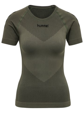 Hummel Hummel T-Shirt Hummel First Multisport Damen Atmungsaktiv Feuchtigkeitsabsorbierenden Leichte Design Nahtlosen in GRAPE LEAF