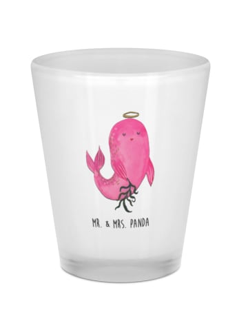 Mr. & Mrs. Panda Schnapsglas Sternzeichen Jungfrau ohne Spruch in Transparent