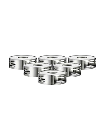 Ritzenhoff & Breker 6er Set Stövchen Basic in 16 cm in silber