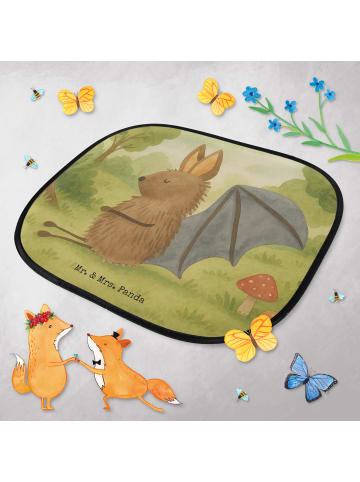 Mr. & Mrs. Panda Sonnenblende Auto Fledermaus Sitzen Design ohne... in Weiß