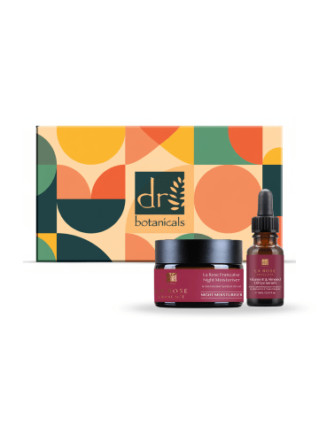 Dr. Botanicals 2-tlg. Set: „La Rose Française“ Nachtcreme & Augenserum