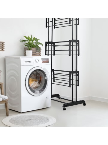 relaxdays Wäscheständer in Grau