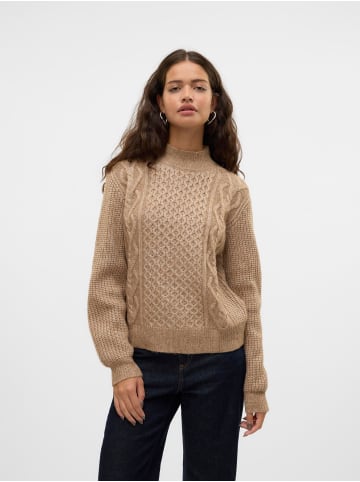 Vero Moda Strickpullover in Silver Mink