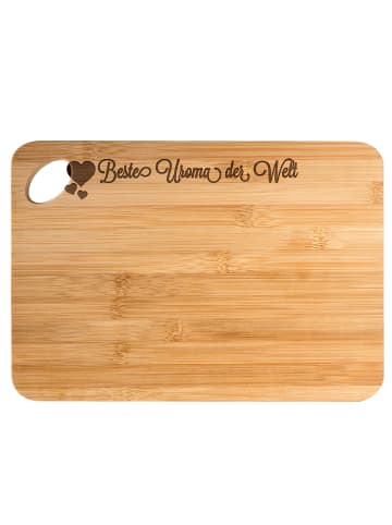 Mr. & Mrs. Panda Holzbrett Uroma mit Spruch in Braun