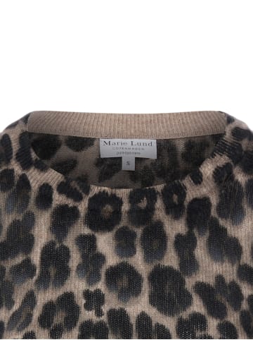 Marie Lund Strickpullover in melange schwarz - 0001