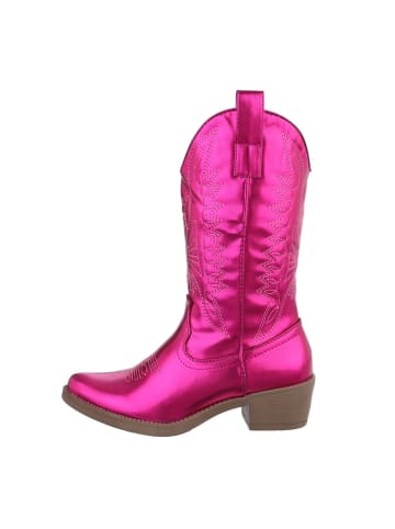 Ital-Design Stiefel in Pink