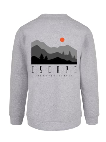 F4NT4STIC Sweatshirt Escape Discover the World Forest Landscape in grau meliert