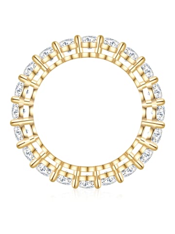 Glanzstücke München Ring aus Sterling Silber mit Zirkonia in gelbgold