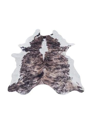 KADIMA DESIGN Teppich Waschbar Flachgewebe Kuhfell-Imitat Polyester Wohnzimmer