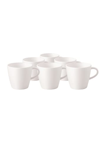 Villeroy & Boch Kaffeetasse 6 Stk Manufacture Rock blanc in weiß