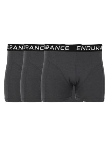 Endurance Boxer Shorts Burke in 1011 Dark Grey Melange