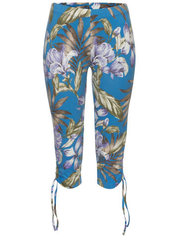 LASCANA Caprileggings in blau-flieder-grün bedruckt