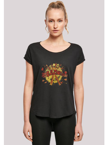 F4NT4STIC T-Shirt Big Bang Theory TV Serie Bazinga Explosion in schwarz