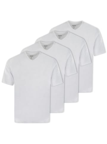 hajo T-Shirt 4er Pack in Weiß