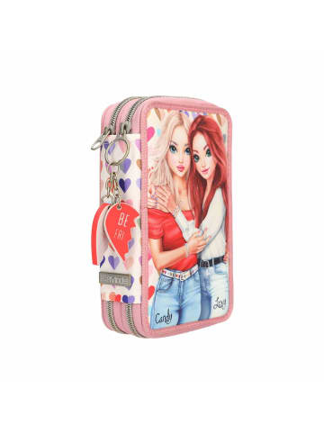 Depesche 2-Fach Federtasche HEART TO HEART TOPModel 5,5 x 12 x 19 cm rosa in rosa