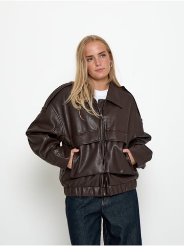 minus Jacket in Java Brown Print