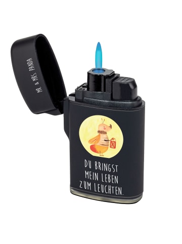 Mr. & Mrs. Panda sturmfeuerzeug Glühwürmchen mit Spruch in Schwarz