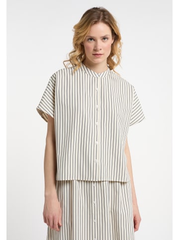 DreiMaster Maritim Damen Bluse in Hellbeige Marine