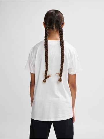 Hummel 2er-SET T-Shirt mit Logo Print aus Bio-Baumwolle in Weiß-3