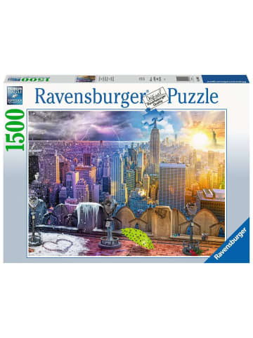 Ravensburger Puzzle 1.500 Teile New York im Winter und Sommer Ab 14 Jahre in bunt