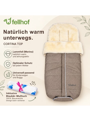 Kinderwagenfellsack CORTINA TOP in Beige Melange