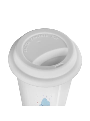 Mr. & Mrs. Panda Coffee To Go Becher Pinguin Duschen mit Spruch in Weiß